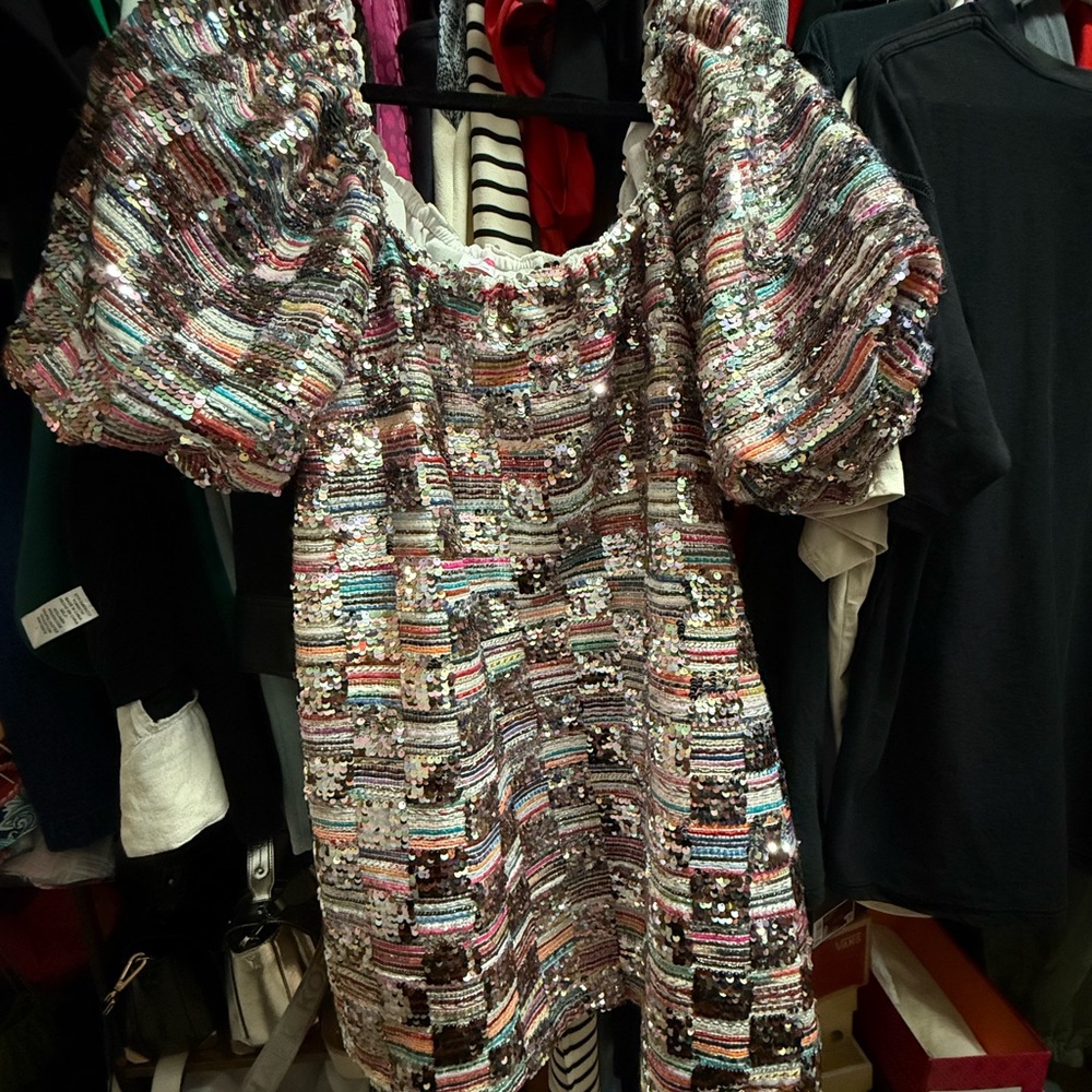 Multicolor Sequin Dress